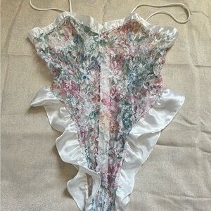 Victoria's Secret Vintage Lace Teddy Bodysuit